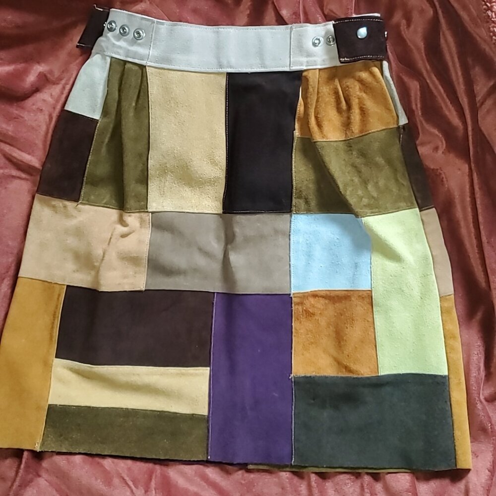 Authentic 1970's Patchwork Skirt - image 2